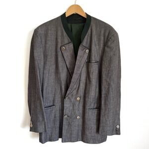 Lodenfrey Austrian Linen Jacket Loden Style Blazer Made in Austria L